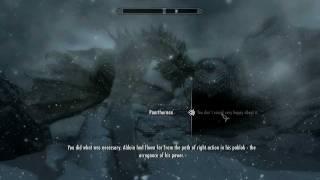 Skyrim Final Boss amp Main Quest Ending Dragonslayer [upl. by Remat656]