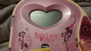 Vtech  Secret Safe Diary on Low Batteries [upl. by Averat]