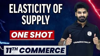 ELASTICITY OF SUPPLY in 1 Shot  Everything Covered  Class 11th Economics 🔥 [upl. by Aia]