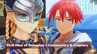 Lets Play Ys X Nordics  pt1  At Last A New Ys Coming To PC  PS5 First Hour of Steam ver  DLC [upl. by Htehpaj968]