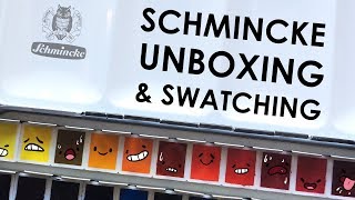 Trying New Watercolors  SCHMINCKE UNBOXING amp SWATCHING [upl. by Tillie]