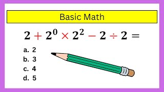 🔴Basic Math  Order of Operation [upl. by Ij]