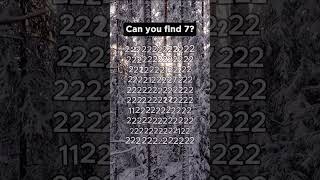 Can you spot 7 ⏱️ hidden7 findthenumber puzzle [upl. by Janka]