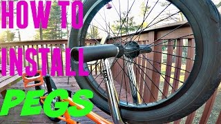 How To Install BMX Pegs [upl. by Derk470]