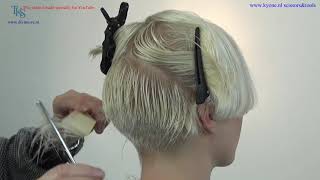 A super sexy feminine Pixie Bob hairstyle for Emmy CampC Tutorial by TKS [upl. by Streetman]