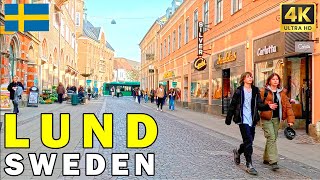 🇸🇪 SWEDEN LUND  Virtual walking tour 4K HDR 60fps [upl. by Cirnek]