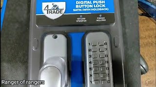 Door Lock  Digital Push button lock  Installation [upl. by Ferd]