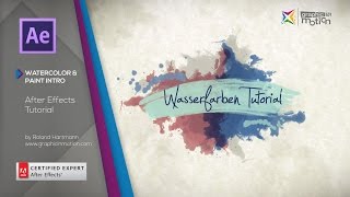 Watercolor amp Paint Elements amp Intro  After Effects Tutorial  ENGLISH [upl. by Ena863]