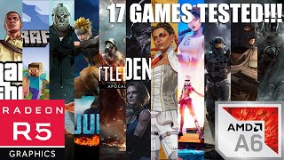 17 Games Tested On AMD A6 9500  R5 Graphics [upl. by Nnaeinahpets]