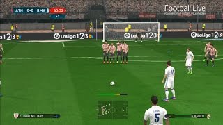 PES 2017  Athletic Bilbao vs Real Madrid  Full Match amp Bale Free Kick Goal  Gameplay PC [upl. by Eiba580]