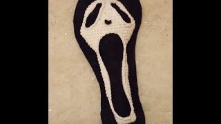 DIY Häkeln Halloween Scream Maske Dekoration [upl. by Sible]