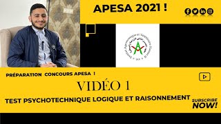 Préparation concours APESA 2021 Vidéo 1 [upl. by Nirik]