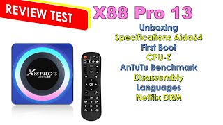 X88 Pro 13 TV BOX Android 13 Review Test RK3528 [upl. by Niawtna803]