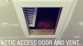 Build attic access door and vent [upl. by Ennahtebazile969]