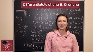 Inhomogene Differentialgleichung 2 Ordnung Schritt für Schritt lösen [upl. by Nerra]