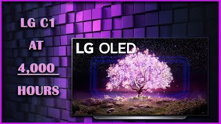 LG C1 OLED 4000 Running Hours  Image Retention Concerns For New Buyers [upl. by Llehsyar]