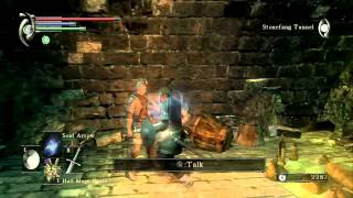 Demons Souls Walkthrough StoneFang Tunnel 22 Scirvir the Wanderer [upl. by Cello]