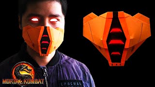 How To Make 3D Paper Mask DIY  Paper Mask With Thermocol Mould Making  Halloween Special Mask [upl. by Noslien522]