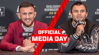 The Merab amp Umar Beef 🤬  UFC 311 Media Day [upl. by Carrnan]