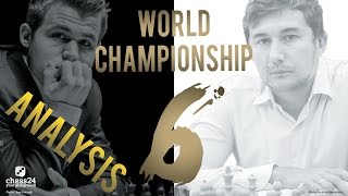 Karjakin  Carlsen Game 6 World Chess Championship 2016  Grandmaster Analysis [upl. by Eerazed]