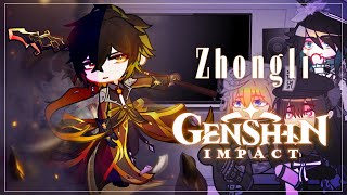 🔶 Genshin Impact React to  ZhongliMorax  Angst  Liyue  Gacha Club [upl. by Assina]