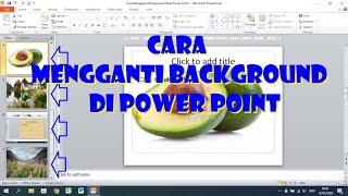 Cara Mengganti Background di Power Point [upl. by Sinnaoi948]