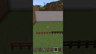 Minecraft Acacia amp Dark Oak Fence Tutorial minecraftshorts minecraftfence [upl. by Ithnan]