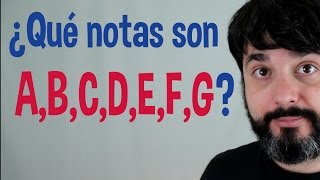 Las notas en inglés A B C D E F G sistema anglosajón EXPLICACIÓN FÁCIL [upl. by Asirac]