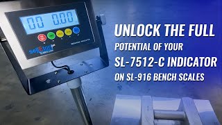 Calibration Guide for SL7512C Indicator on SL916Bench Scales  Selleton Scales [upl. by Nwahsd]