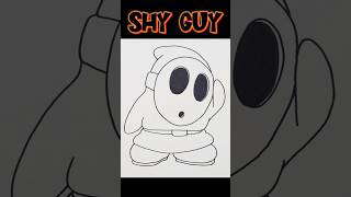 HOW TO DRAW SHY GUY  The Mario Movie shorts art drawing shyguy mariomovie [upl. by Aphra531]