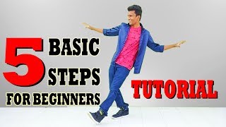 5 Basic Dance Steps for Beginners  Nishant Nair Tutorial [upl. by Lucrece]