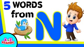 5 Words From N  Words That Start With Letter N For Kids  N Words Vocabulary  Kids Learning Video [upl. by Clauddetta2]