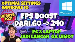 CARA SETTING WINDOWS 10  NGEGAME amp NGEDIT LANCAR  SETTINGAN TERBAIK WINDOWS 10 UNTUK GAMING [upl. by Hcnarb]