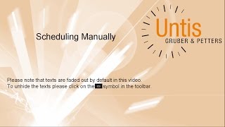 Untis Express  Scheduling manually [upl. by Rother564]