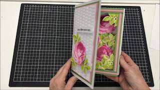 3D SHADOW BOX BOOK BOX CARD TUTORIAL [upl. by Asir]