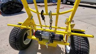 Jolly Dolly HD Winch Dolly for Rolling Inflatables  doubles as a Hand Truck and a wagon [upl. by Erline821]