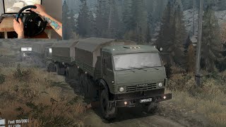 KAMAZ 5350  Spintires MudRunner Steering Wheel [upl. by Manchester435]