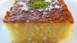 Turkish Revani  How to make semolina cake [upl. by Bowden861]