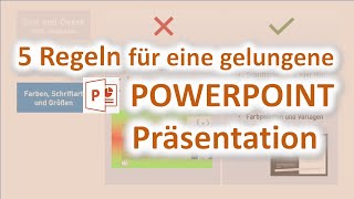 5 Regeln für eine PowerpointPräsentation [upl. by Issie]