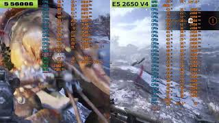 E5 2650v4 vs R5 5600g с RTX3060 12gb [upl. by Nyladnarb]