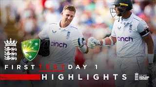 Root Begins Series with Century  Highlights  England v Australia Day 1  LV Insurance Test 2023 [upl. by Prospero675]