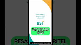 Cara Pesan Sukuk Ritel SR020 di BSI Mobile  SR020T3  SR020T5 [upl. by Elenahc]