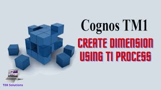 IBM Cognos TM1 Tutorial  TI Process  How to create TM1 Dimension using turbointegrator process [upl. by Karalee]