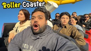 Riding A Roller Coaster On A Beach 😍🎢  Samandar Mein Amusement Park In United States Of America 🇺🇸 [upl. by Ysor561]