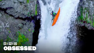 How This Guy Kayaks Over Massive Waterfalls  Obsessed  WIRED [upl. by Burgess]