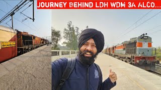 Journey Behind LDH WDM 3A ALCO Onboard 04464 FirozpurLudhiana Passenger [upl. by Waldos]