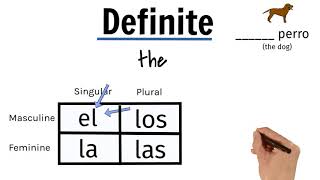 Definiteindefinite articles in Spanish beginner explanation artículos definidosindefinidos el la [upl. by Notsle794]