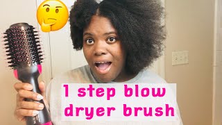 1 STEP BLOW DRYER BRUSH ON 4c NATURAL HAIR [upl. by Gillette]