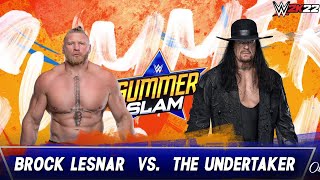 Brock Lesnar vs The Undertaker SummerSlam [upl. by Cristobal133]