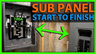 How To Install a Sub Panel Start to Finish [upl. by Anthe]